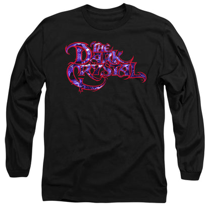 Dark Crystal Collage Logo Mens Long Sleeve Shirt Black Officially Licensed Officially Licensed