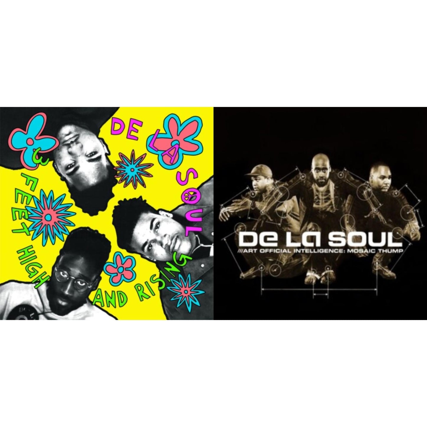 De La Soul - 3 Feet High & Rising (2LP/Yellow Vinyl) & Art Official Intelligence: Mosaic Thump (Remaster)