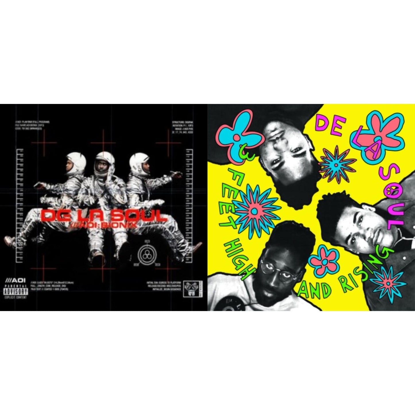De La Soul - 3 Feet High & Rising (2LP/Yellow Vinyl) & Aoi: Bionix (Remaster/2LP)
