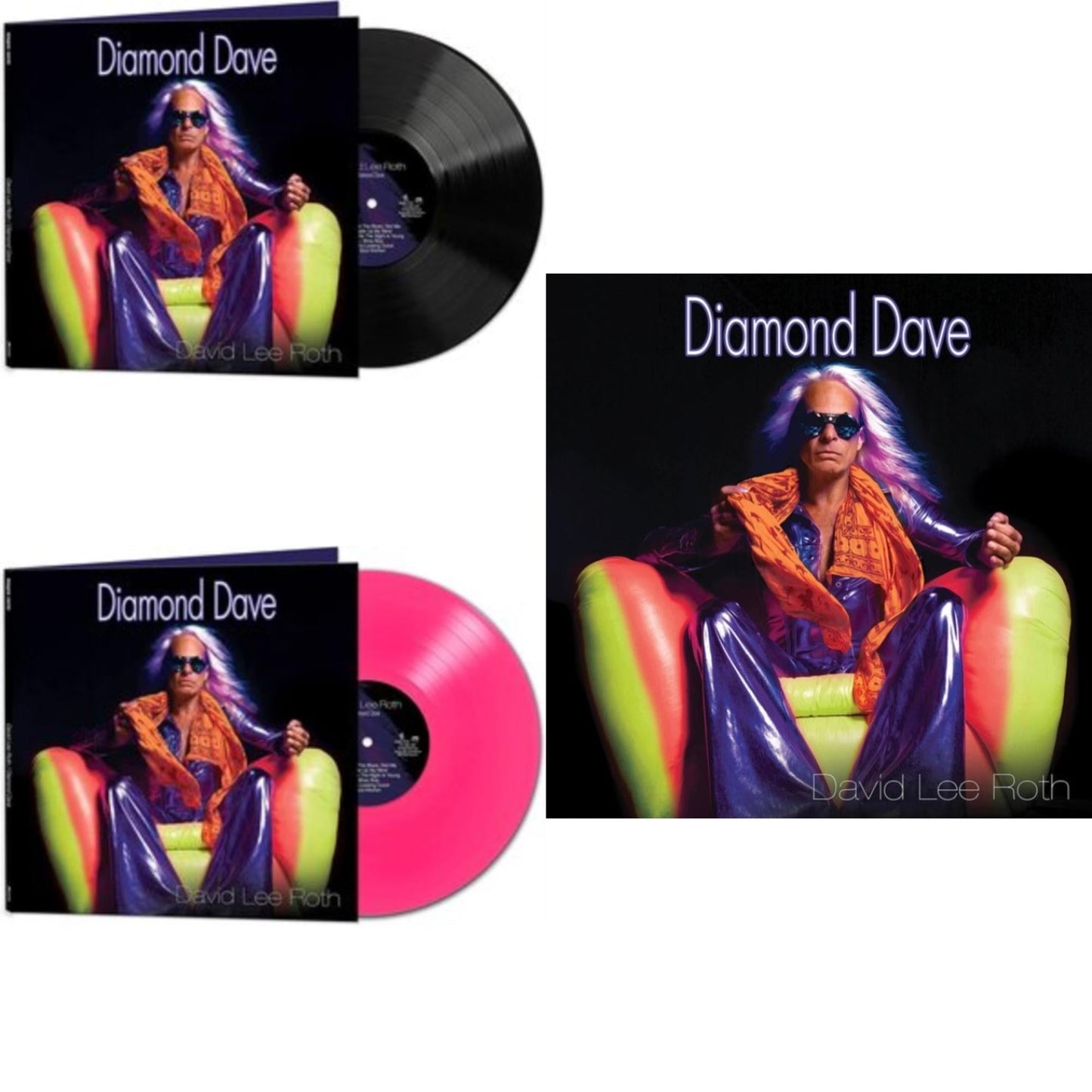 David Lee Roth - Diamond Dave (Pink LP Vinyl) & Diamond Dave & Diamond Dave (Pink LP Vinyl)