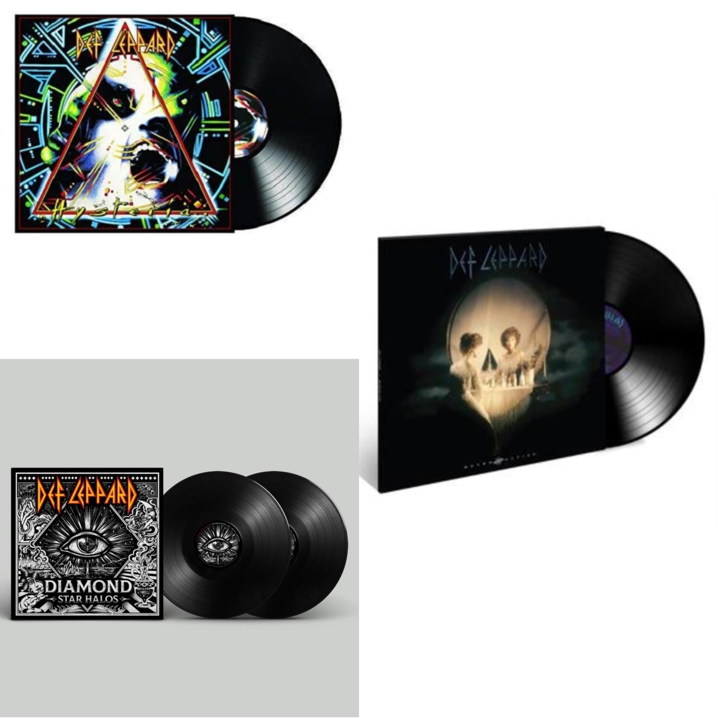 Def Leppard - Diamond Star Halos (2LP) & Hysteria (2 LP) & Retro Active (2LP)