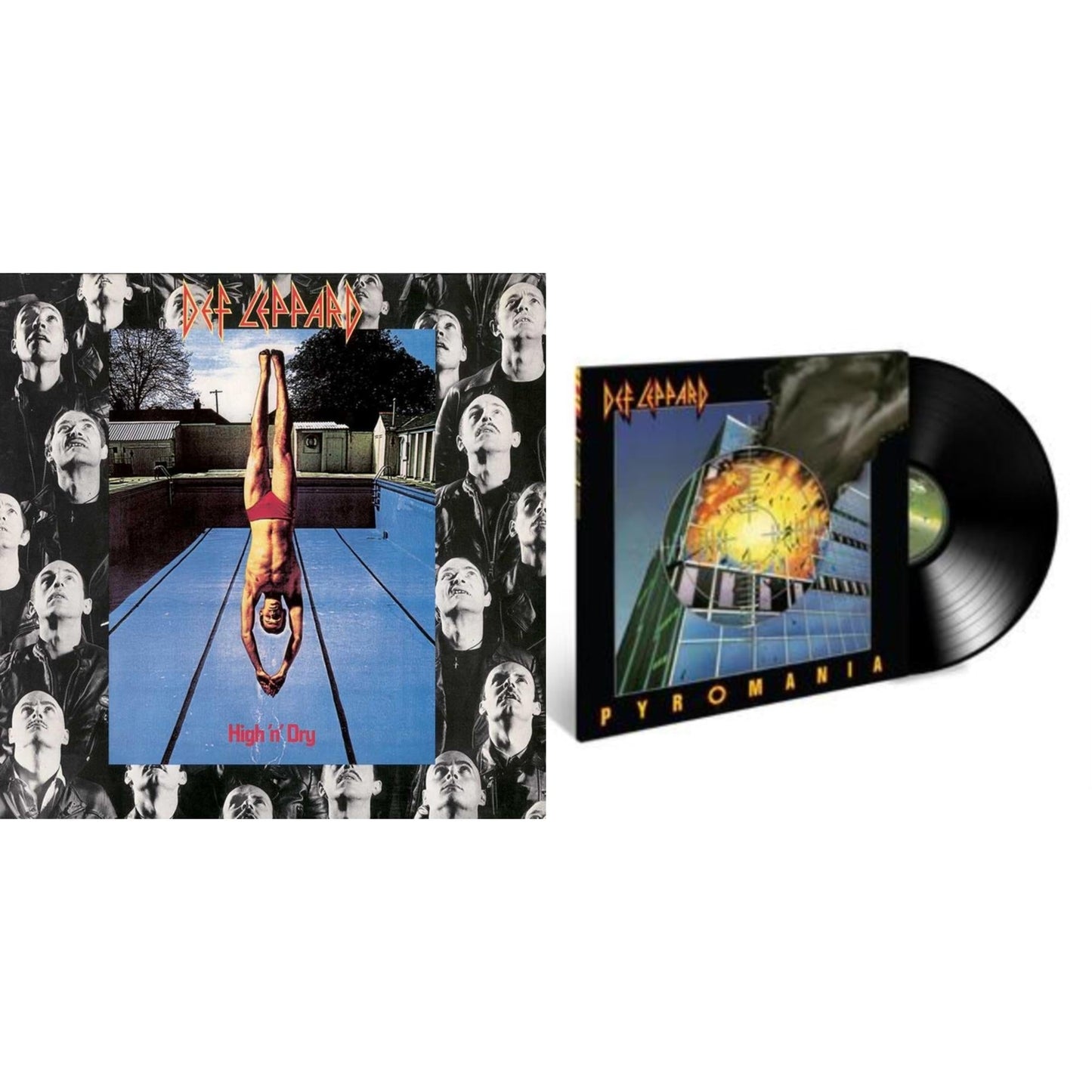 Def Leppard - High N Dry & Pyromania - LP Vinyl Bundle