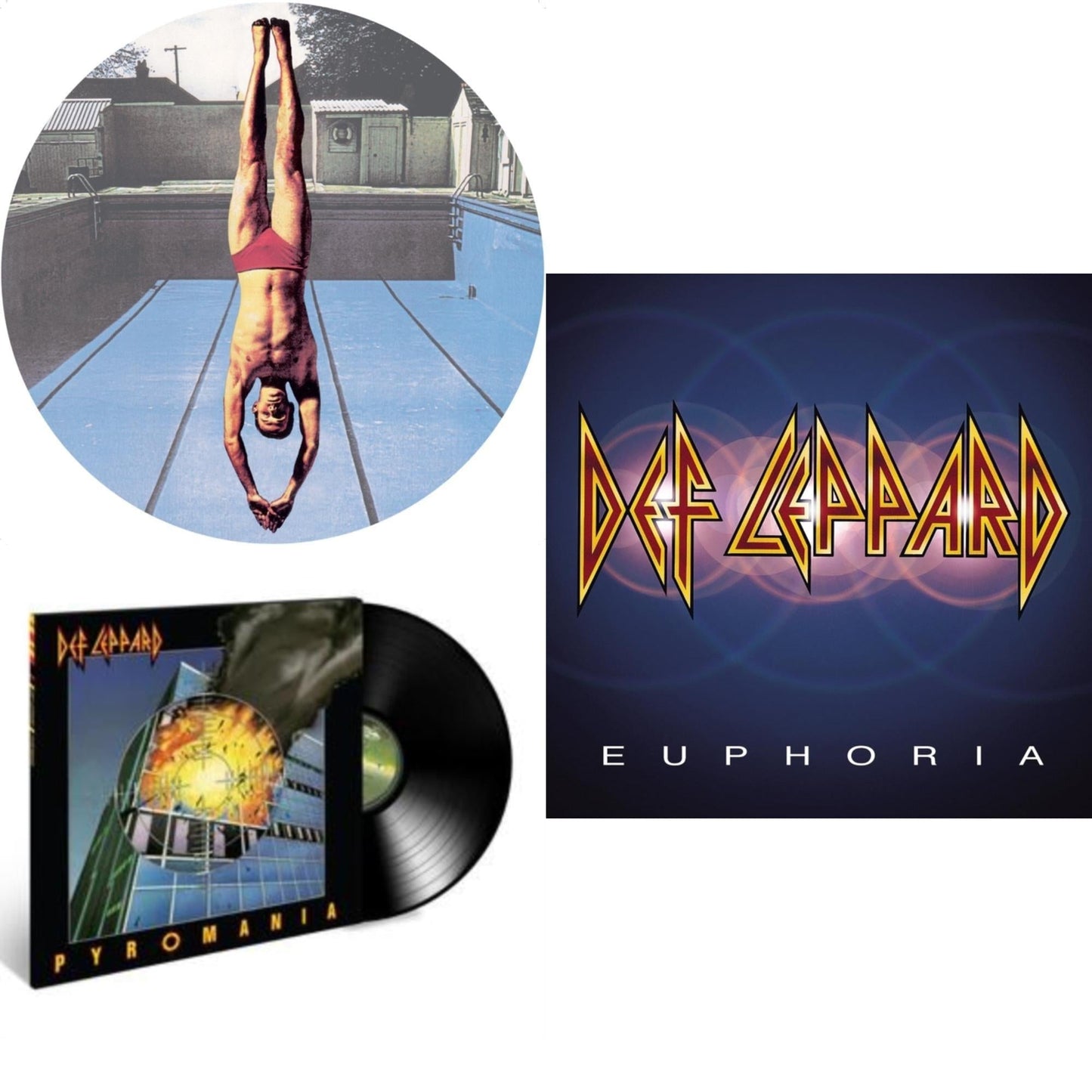 Def Leppard - High 'N' Dry (Picture Dsic) & Pyromania & Euphoria (2LP)