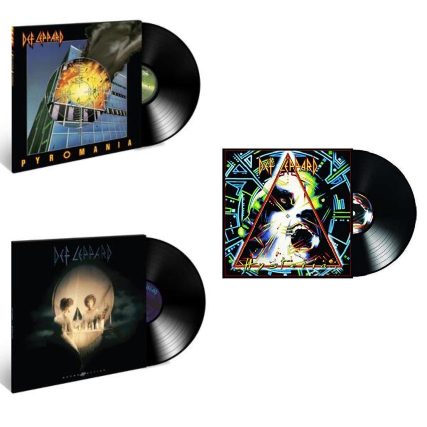 Def Leppard - Hysteria (2 LP) & Pyromania & Retro Active (2LP)