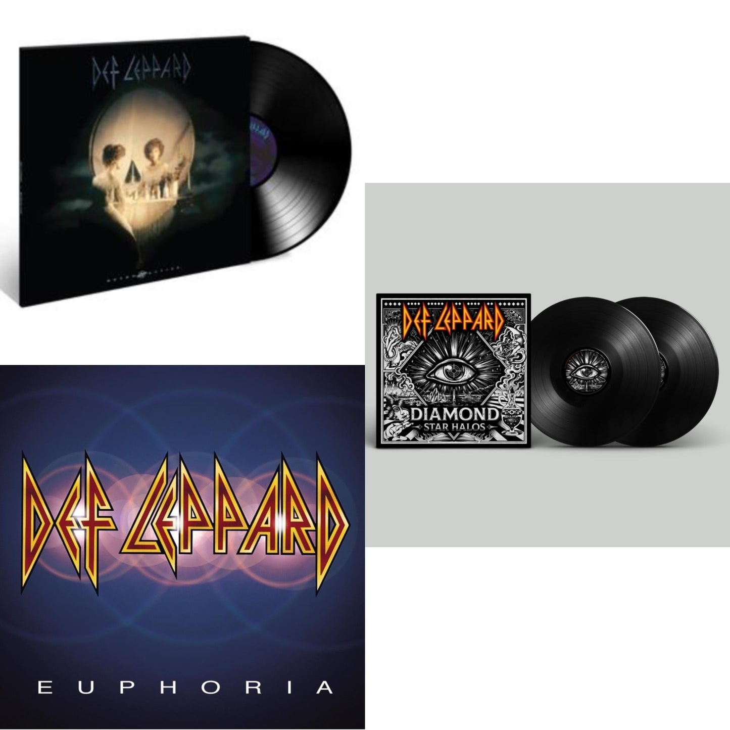 Def Leppard - Diamond Star Halos (2LP) & Retro Active (2LP) & Euphoria (2LP)