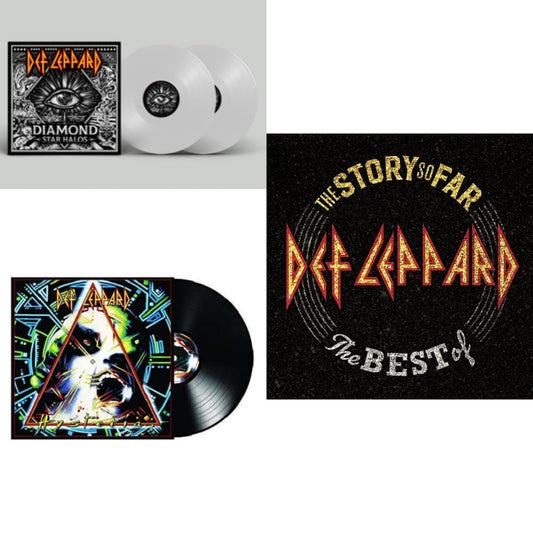Def Leppard - Diamond Star Halos (Clear Vinyl/2LP) & Hysteria (2 LP) & Story So Far: The Best Of Def Leppard (2 LP)