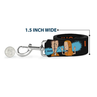 Beavis and Butthead I Am Cornholio Pose Dog Leash