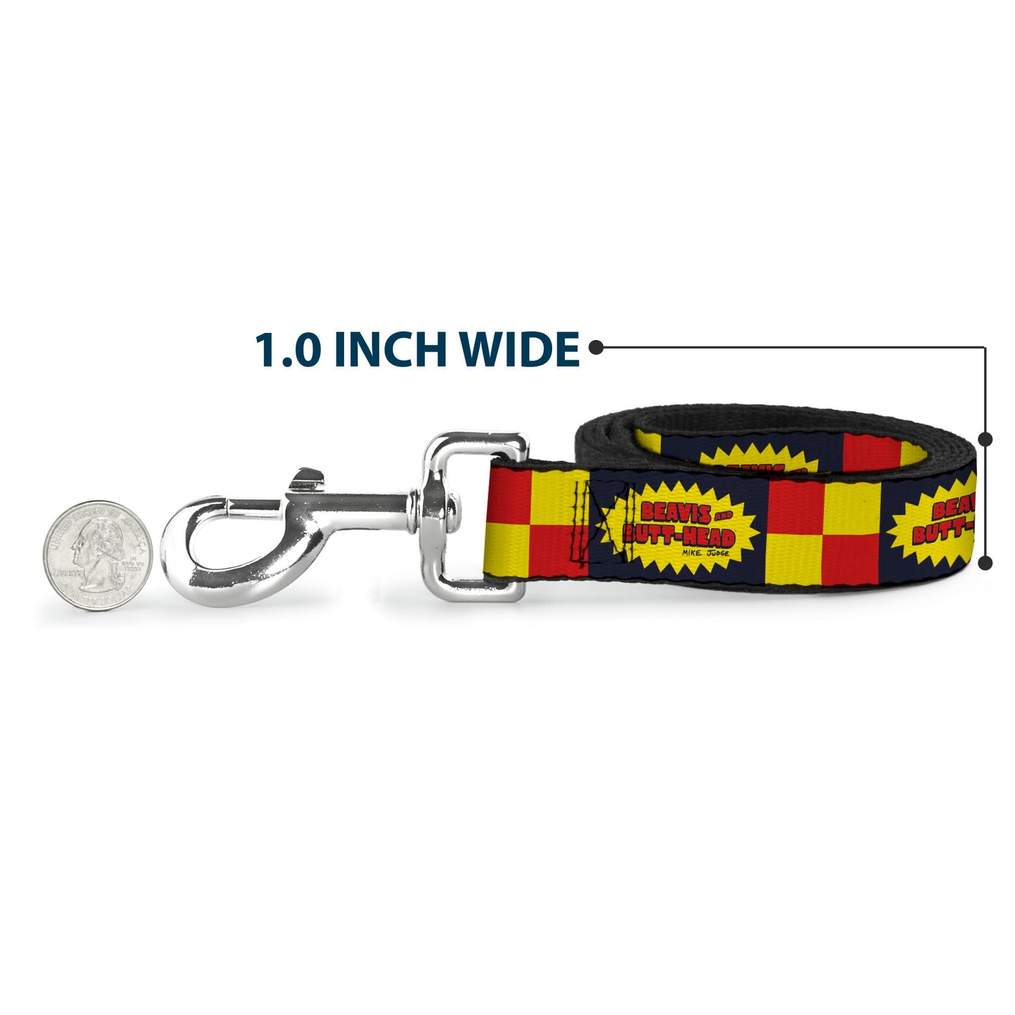 Beavis and Butthead Title Logo Checker Dog Leash
