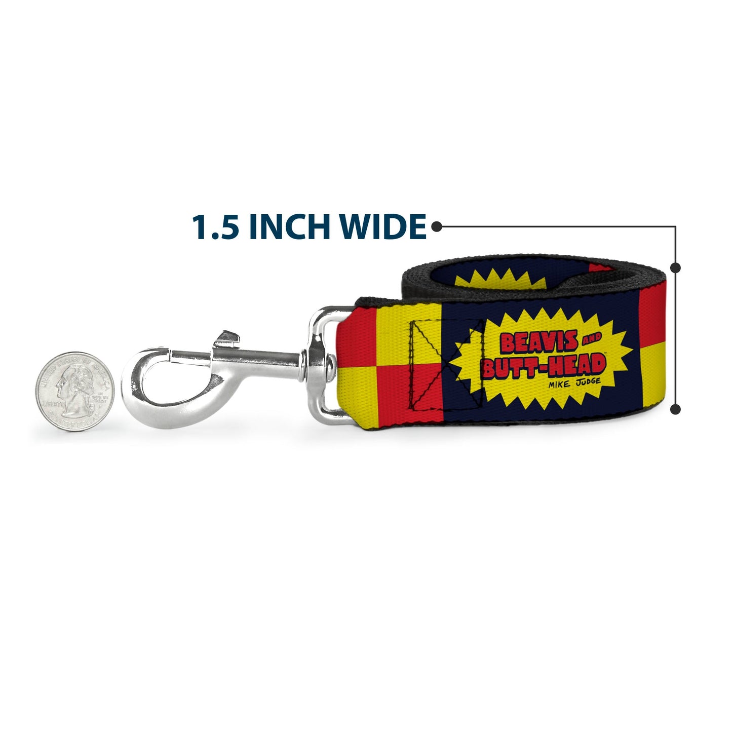 Beavis and Butthead Title Logo Checker Dog Leash
