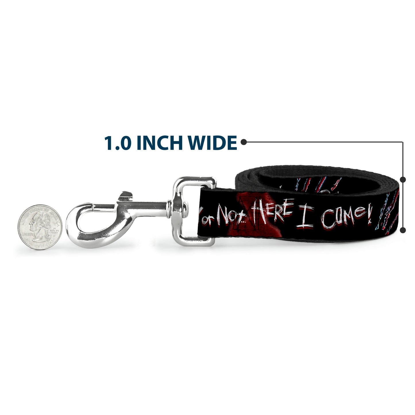 Nightmare on Elm Street Ready Or Not Here I Come Freddy Dog Leash