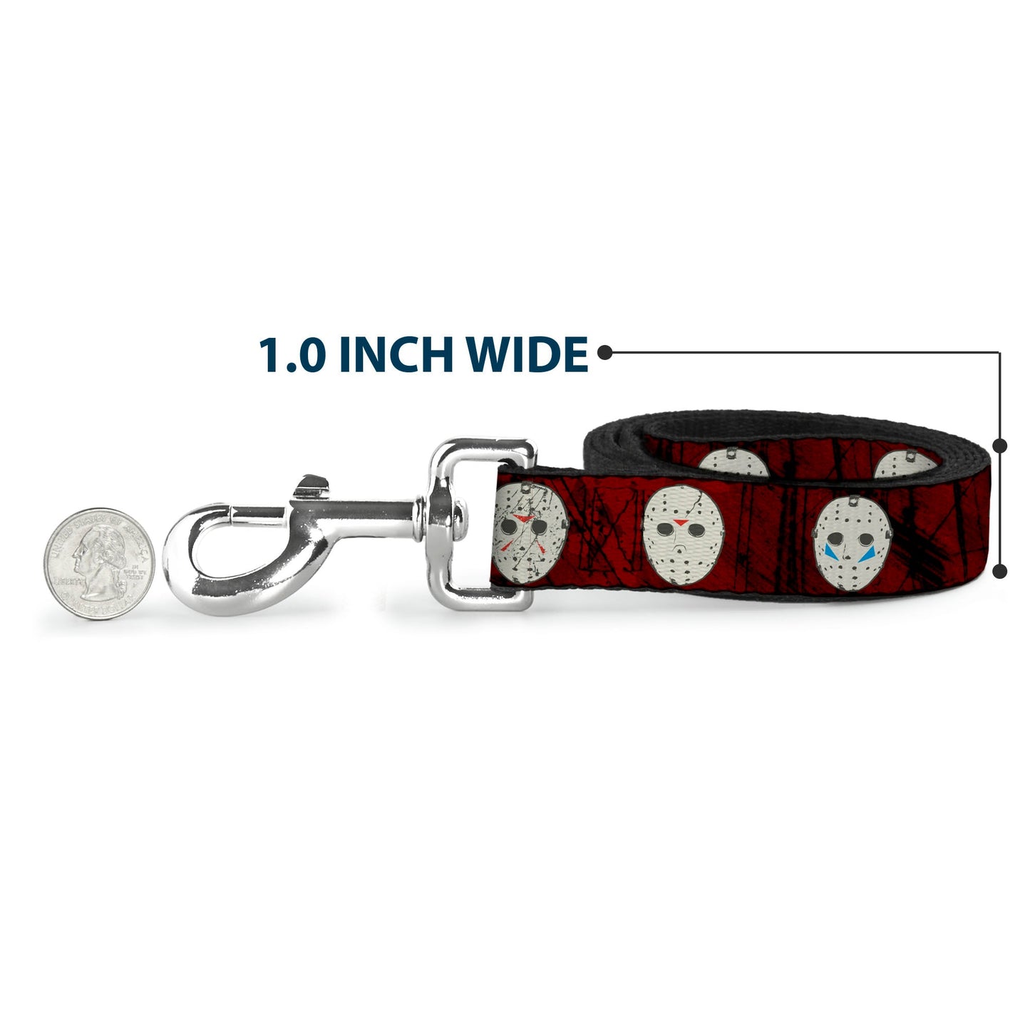 Friday the 13th Jason Hockey Mask Dog Leash
