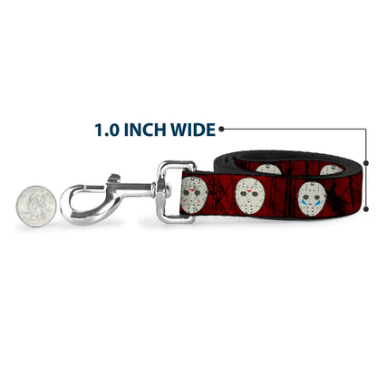 Friday the 13th Jason Hockey Mask Dog Leash
