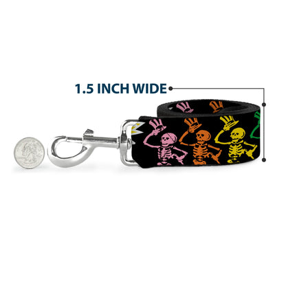 Grateful Dead Script With Bears & Skeletons Dog Leash