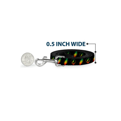 Grateful Dead Steal Your Face With Lightning Bolt Dog Leash