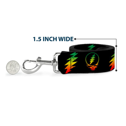 Grateful Dead Steal Your Face With Lightning Bolt Dog Leash