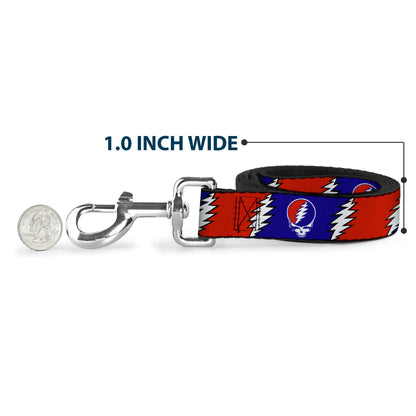 Grateful Dead Steal Your Face With Lightning Bolt Dog Leash