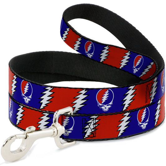 Grateful Dead Steal Your Face With Lightning Bolt Dog Leash