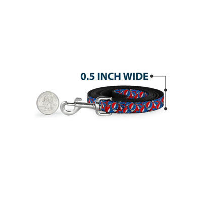 Grateful Dead Steal Your Face Logo Stacked Dog Leash
