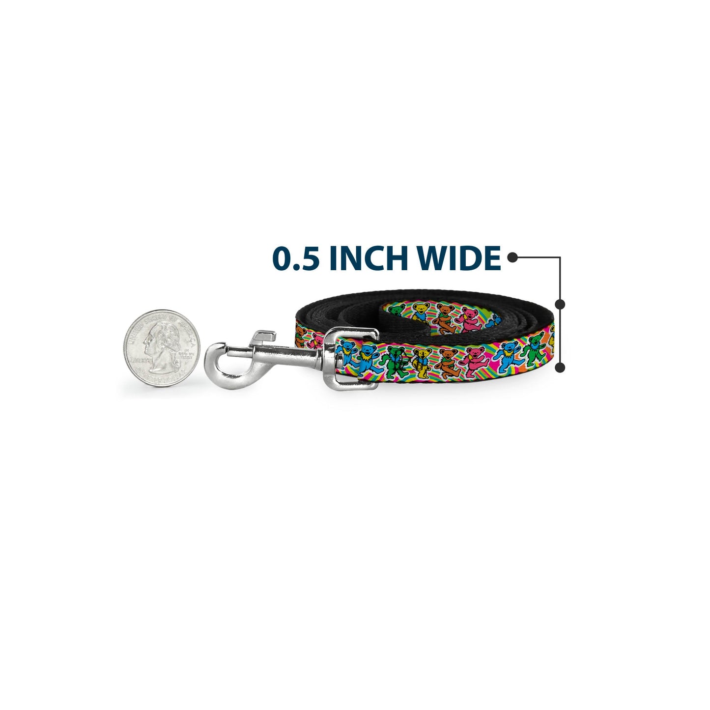 Grateful Dead Dancing Bears Dog Leash