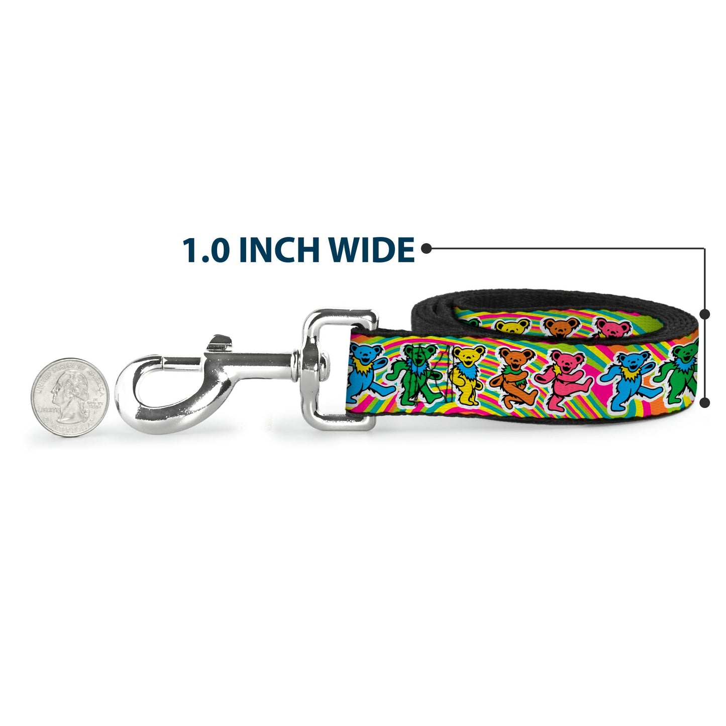 Grateful Dead Dancing Bears Dog Leash