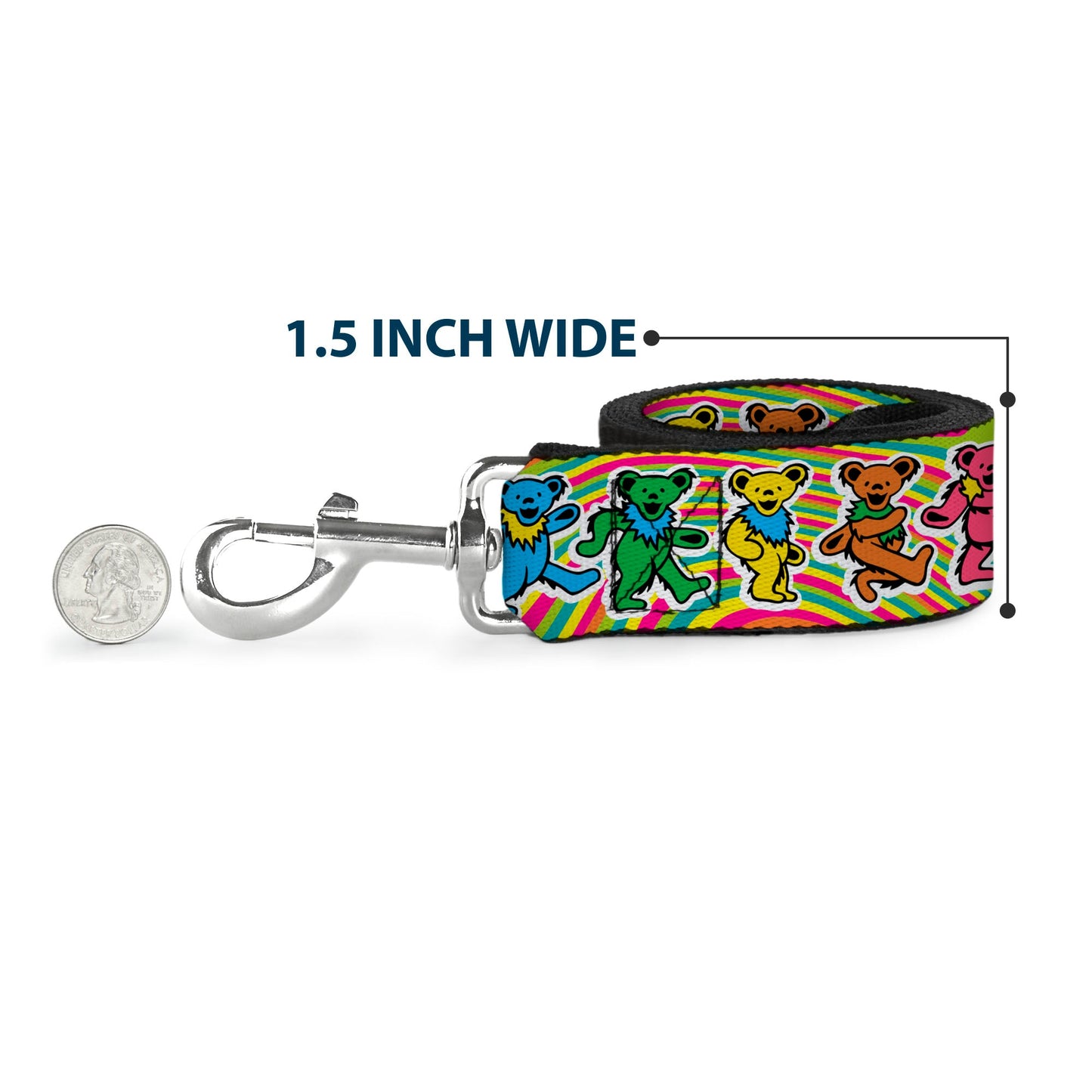 Grateful Dead Dancing Bears Dog Leash