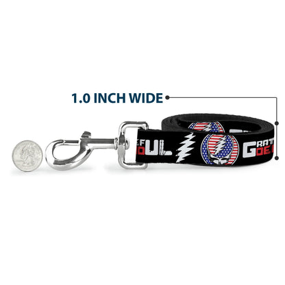Grateful Dead Steal Your Face Stars and Stripes Dog Leash