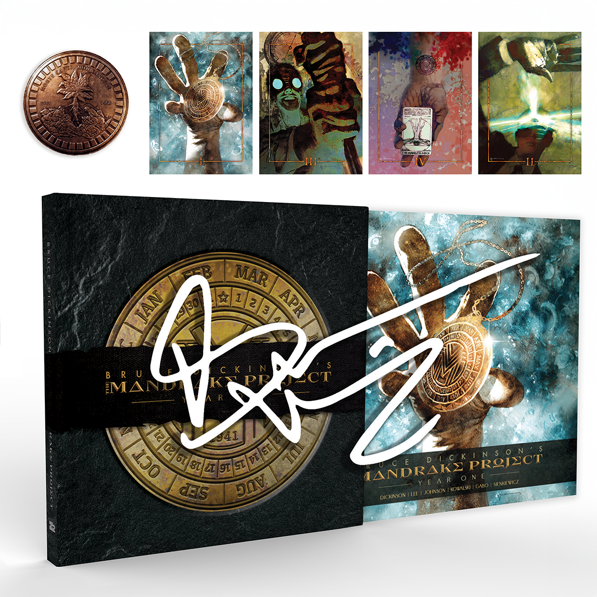 Bruce Dickinson's The Mandrake Project Year One (Platinum Signed Edition) Book