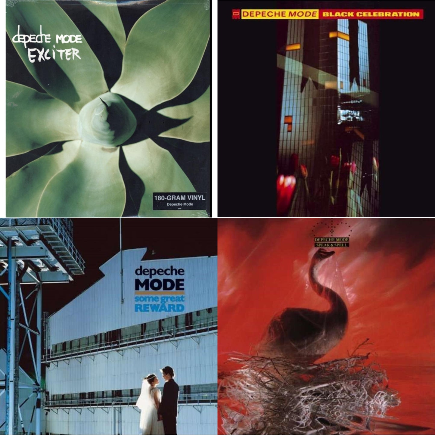 Depeche Mode - Exciter & Black Celebration & Some Great Reward & Speak & Spell - LP Vinyl Bundle