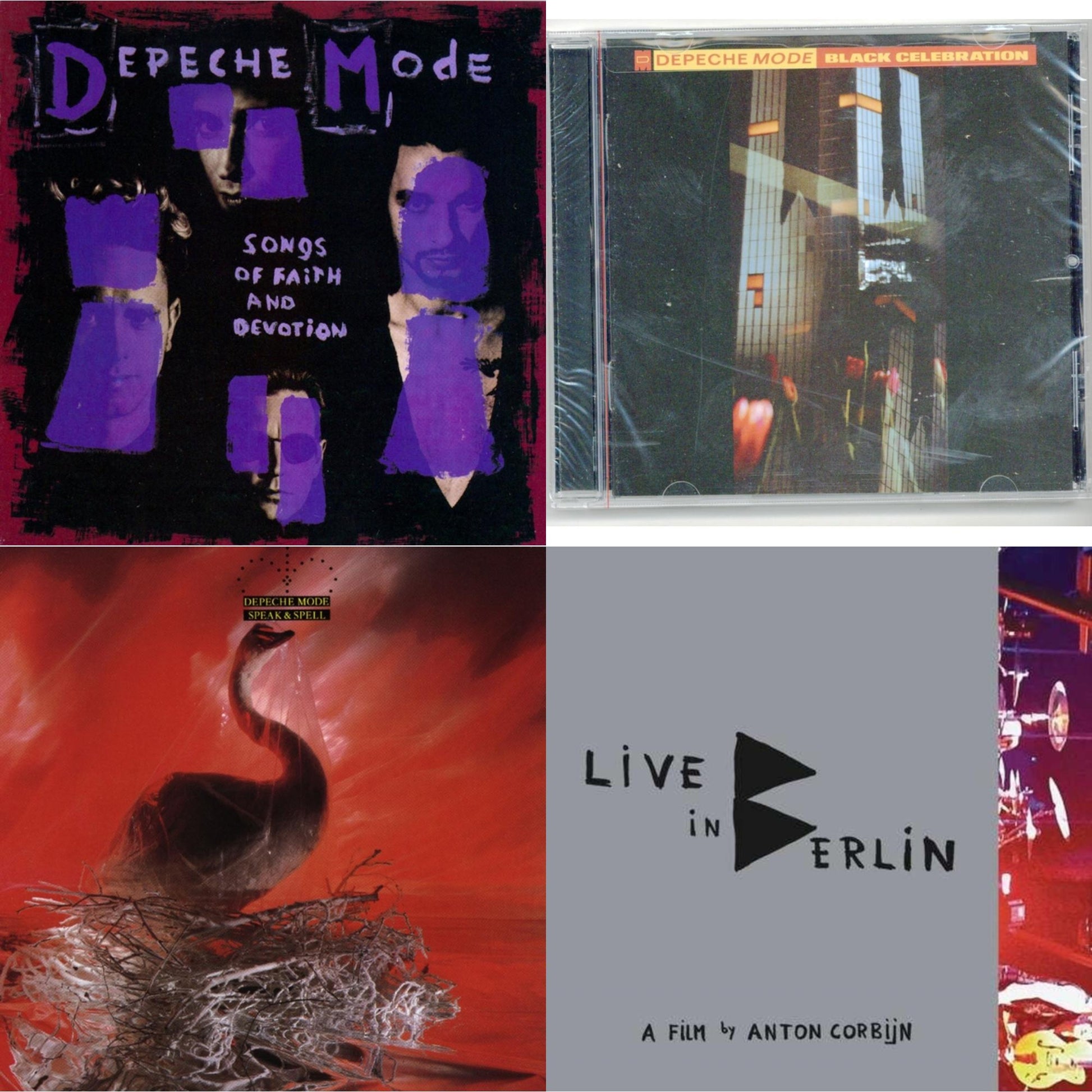 Depeche Mode - Songs Of Faith & Devotion & Black Celebration & Speak & Spell & Live In Berlin - CD Bundle
