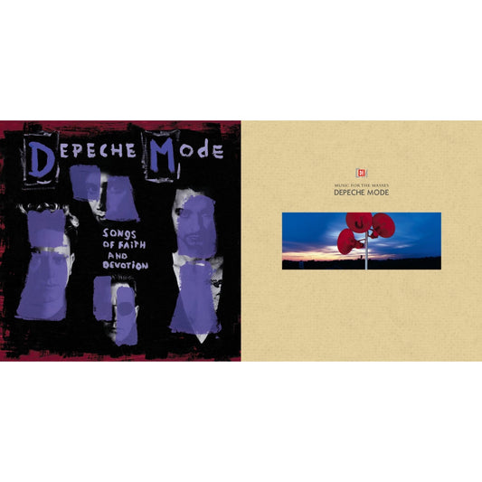 Depeche Mode - Music For The Masses & Songs Of Faith & Devotion - LP Vinyl Record Bundle