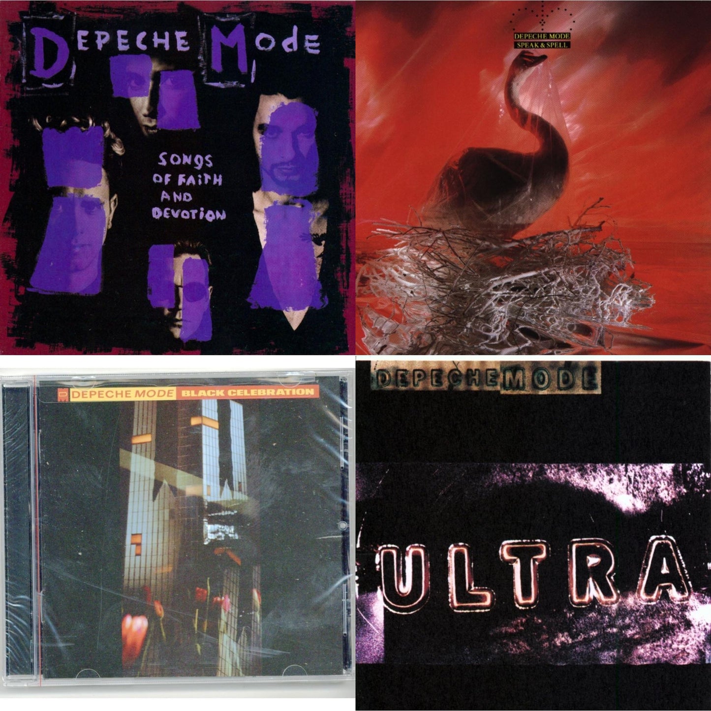 Depeche Mode - Songs Of Faith & Devotion & Speak & Spell & Black Celebration & Ultra - CD Bundle