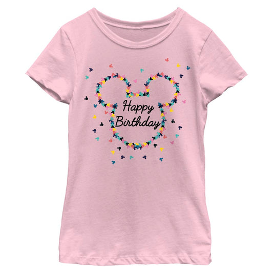 Girl's Disney Mouse Birthday Frame T-Shirt