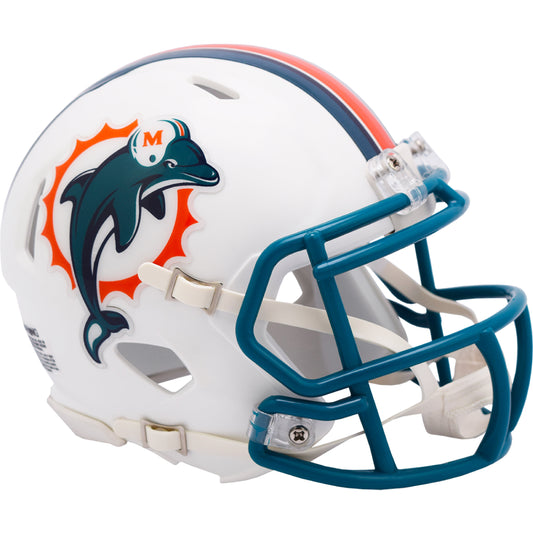 Miami Dolphins 1997-2012 Throwback Riddell Speed Mini Football Helmet
