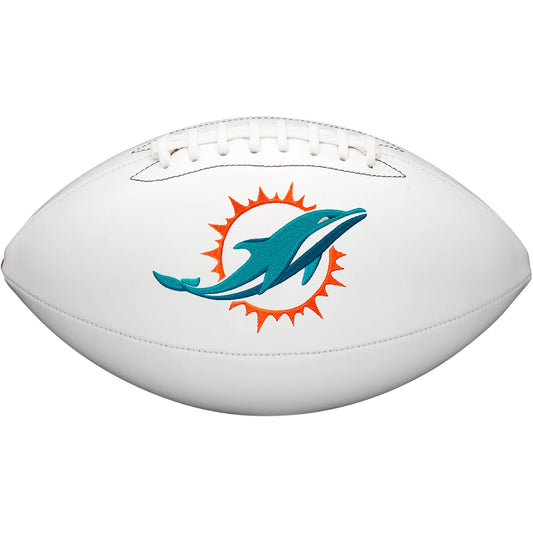 Miami Dolphins Embroidered Logo Signature Series Full Size Football