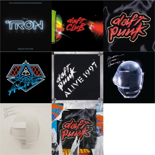 Daft Punk - Tron: Legacy Ost (2LP/180G) & Daft Club (2LP) & Homework & Alive 2007 (2LP) & Alive 1997 & Random Access Memories (10Th Anniversary Edition/180G/3LP) & Random Access Memories (Drumless Edition) (2LP/180G) & Homework (Limited/2LP)