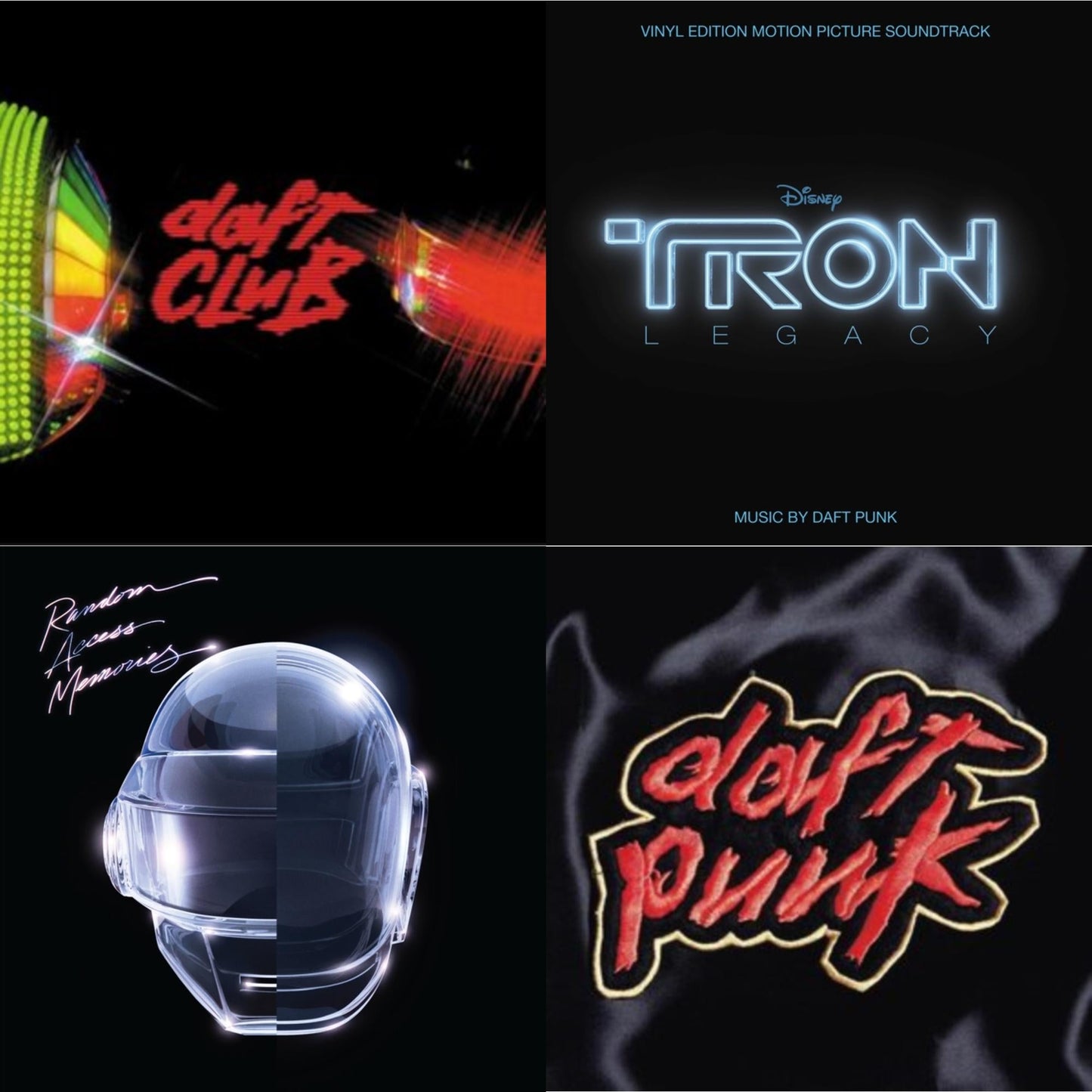 Daft Punk - Tron: Legacy Ost (2LP/180G) & Daft Club (2LP) & Homework & Random Access Memories (10Th Anniversary Edition/180G/3LP)