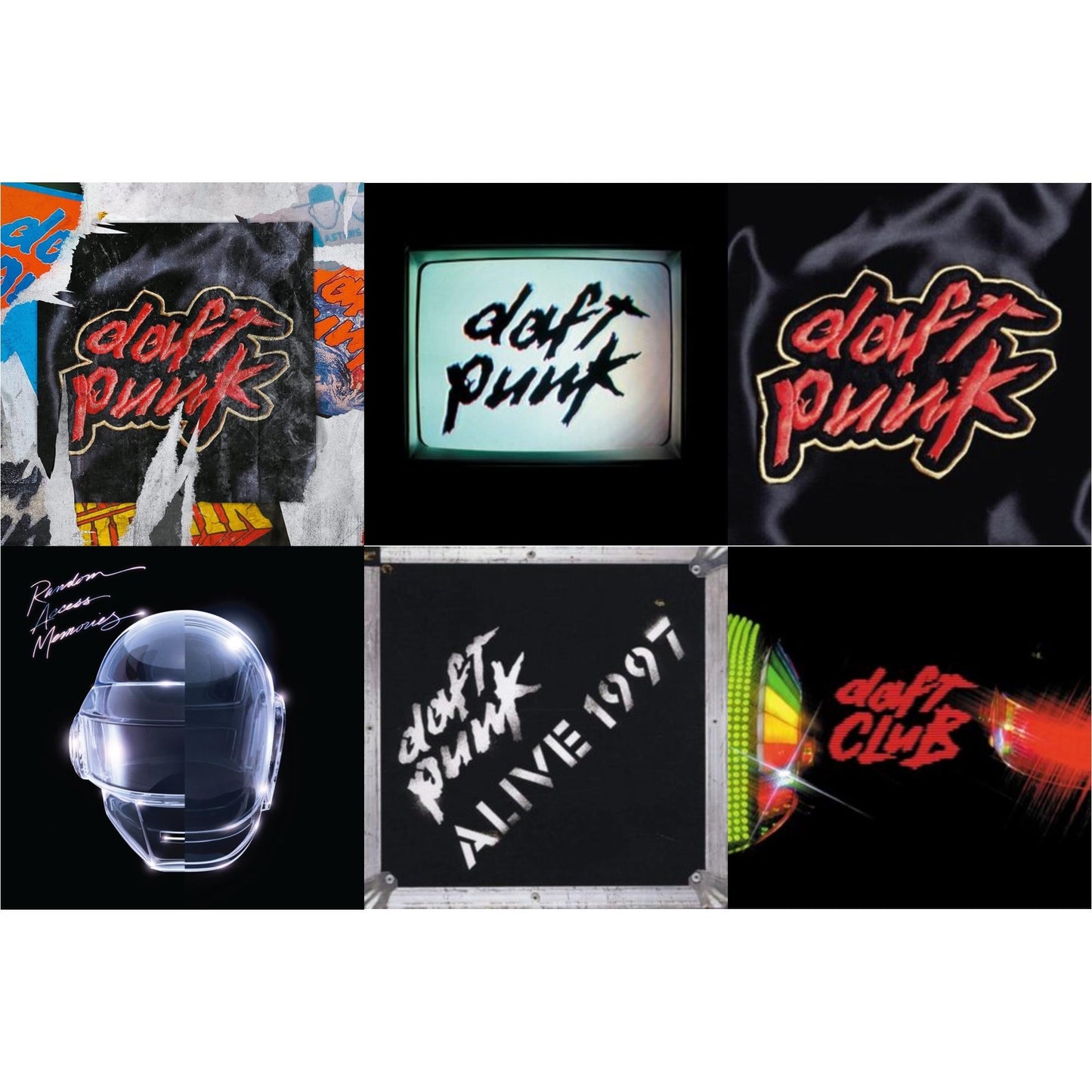 Daft Punk - Homework (Limited/2LP) & Human After All (2LP) & Homework & Random Access Memories (10Th Anniversary Edition/180G/3LP) & Alive 1997 & Daft Club (2LP)