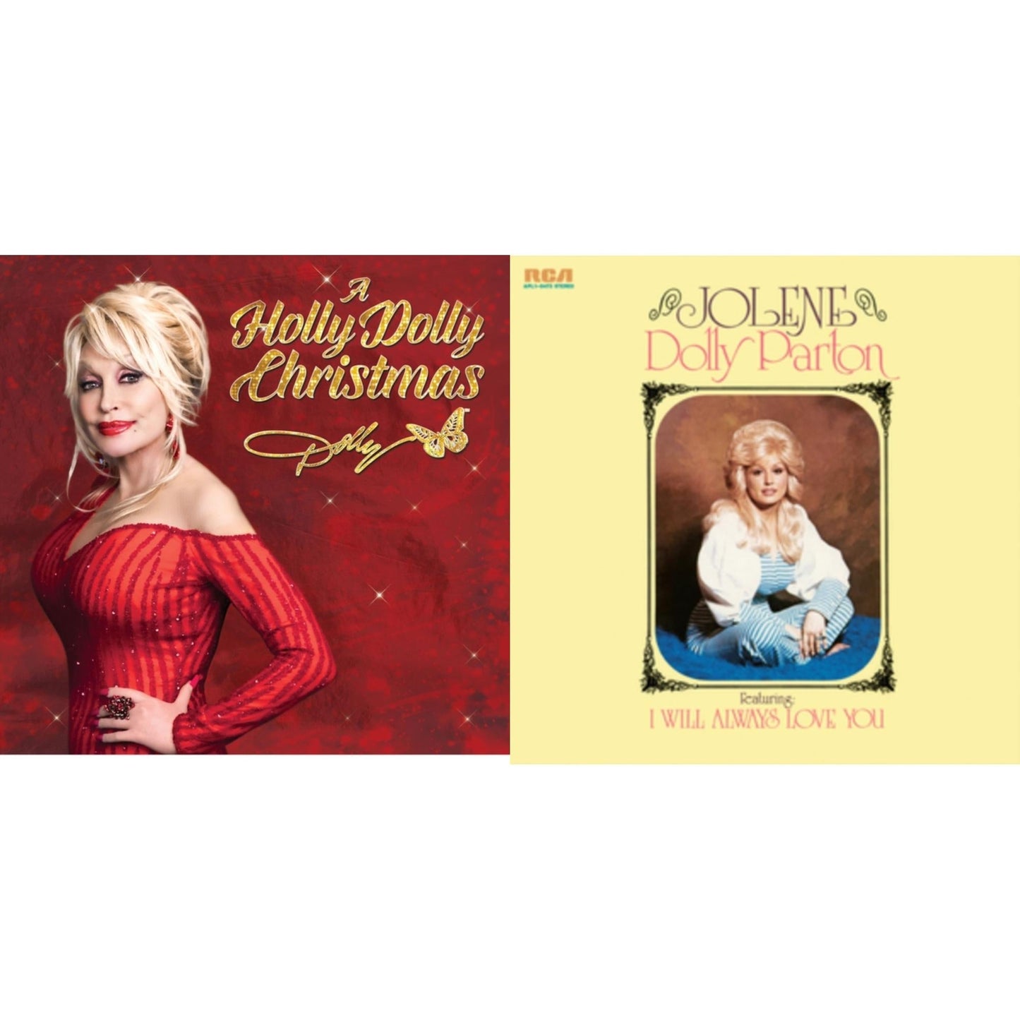 Dolly Parton - Holly Dolly Christmas (Ultimate Deluxe Edition) & Jolene (140G/Dl Insert) - LP Vinyl Bundle