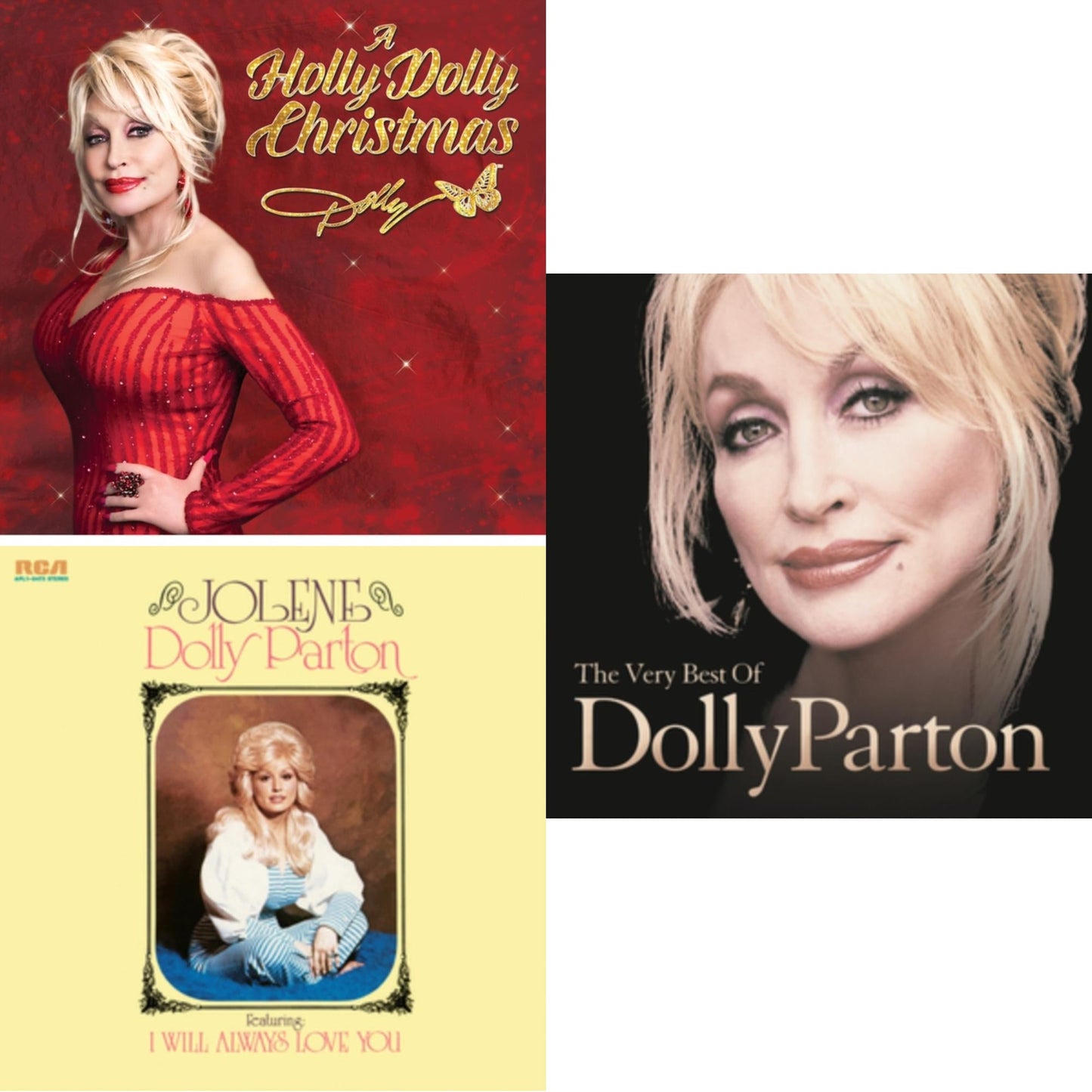 Dolly Parton - Holly Dolly Christmas (Ultimate Deluxe Edition) & Jolene (140G/Dl Insert) & Very Best Of Dolly Parton (2LP)
