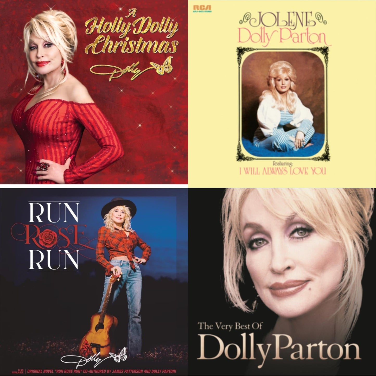 Dolly Parton - Holly Dolly Christmas (Ultimate Deluxe Edition) & Jolene (140G/Dl Insert) & Run Rose Run & Very Best Of Dolly Parton (2LP)