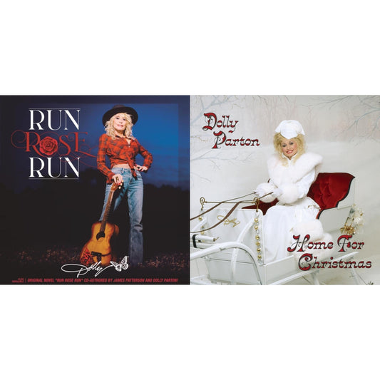 Dolly Parton - Run Rose Run & Home For Christmas (140G) - LP Vinyl Bundle