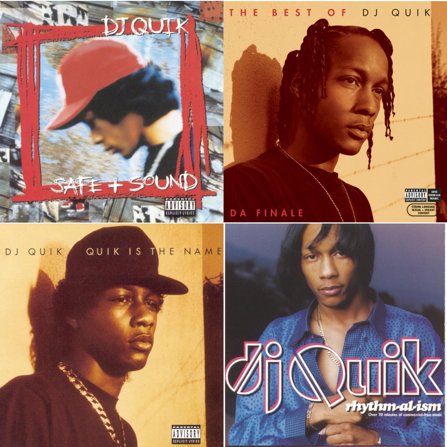 Dj Quik - Best Of Dj Quik: Da Finale & Safe & Sound & Quik Is The Name & Rhythm Al Ism - CD Bundle