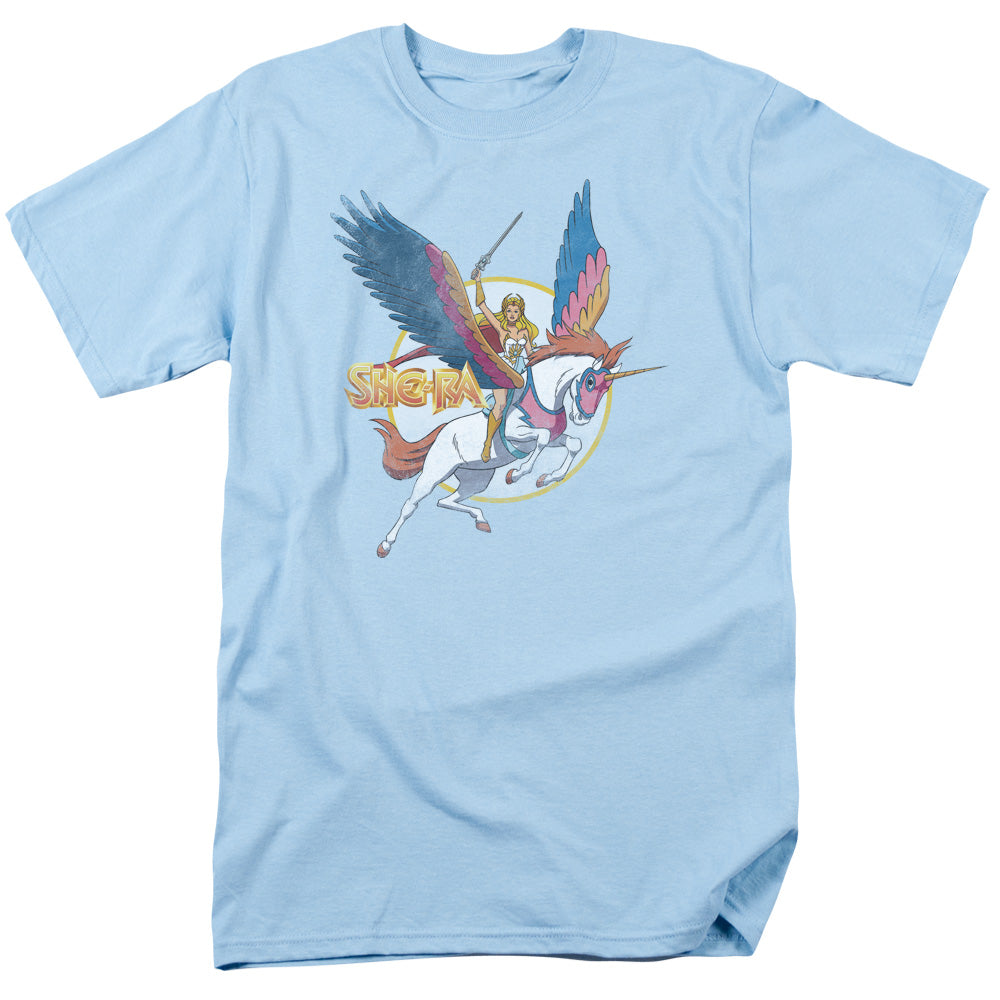 She Ra And Swiftwind Mens T Shirt Light Blue