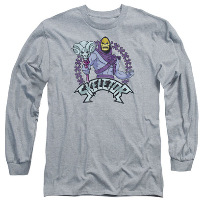 Masters Of The Universe Skeletor Mens Long Sleeve Shirt Athletic Heather