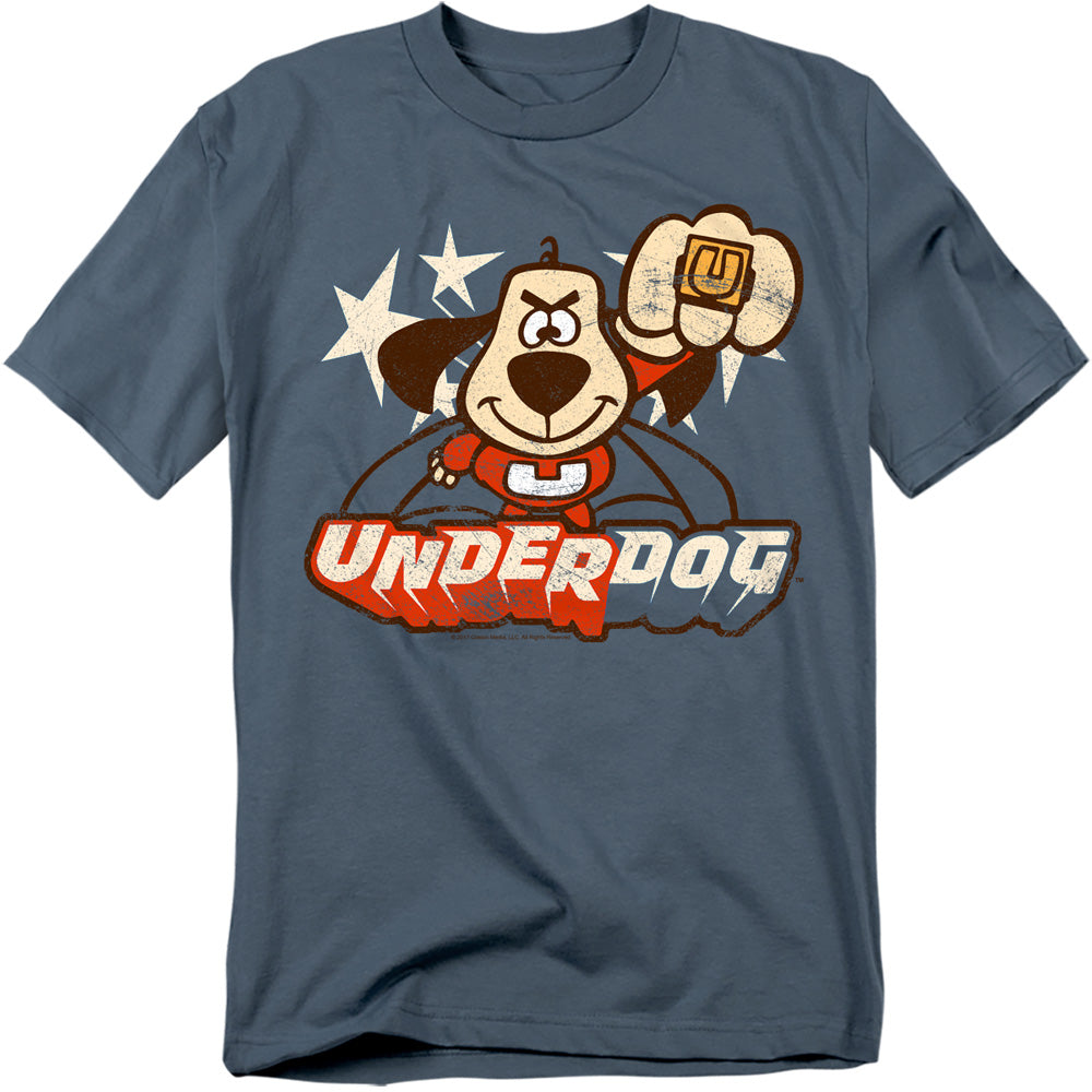 Underdog Flying Logo Mens T Shirt Slate Officially Licensed