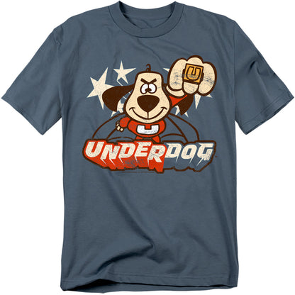 Underdog Flying Logo Mens T Shirt Slate Officially Licensed
