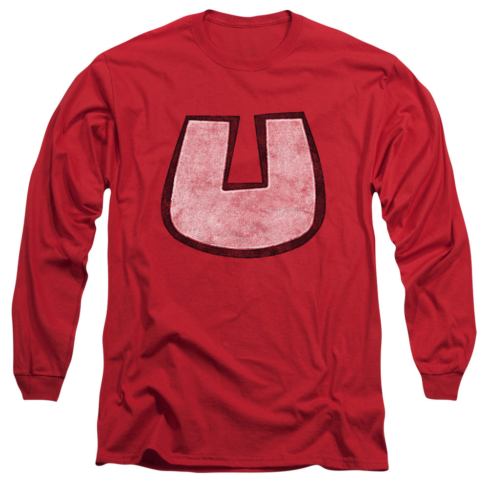 Underdog U Crest Mens Long Sleeve Shirt Red Officially Licensed