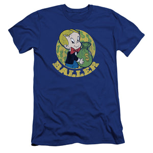 Richie Rich Baller Premium Bella Canvas Slim Fit Mens T Shirt Royal Blue