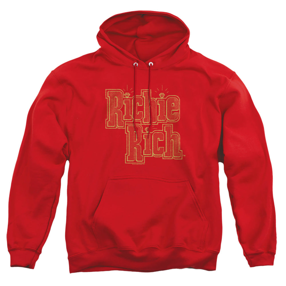 Richie Rich Stacked Mens Hoodie Red Officially Licensed