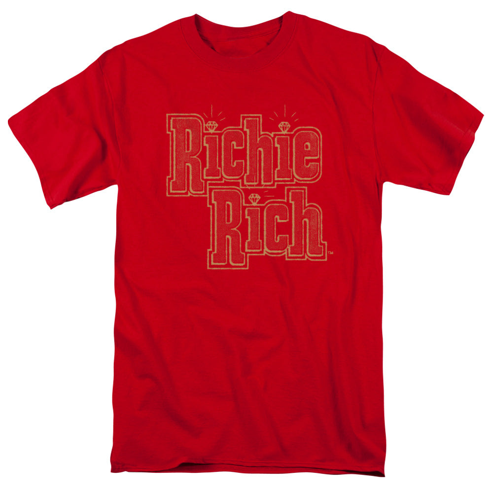 Richie Rich Stacked Mens T Shirt Red Officially Licensed